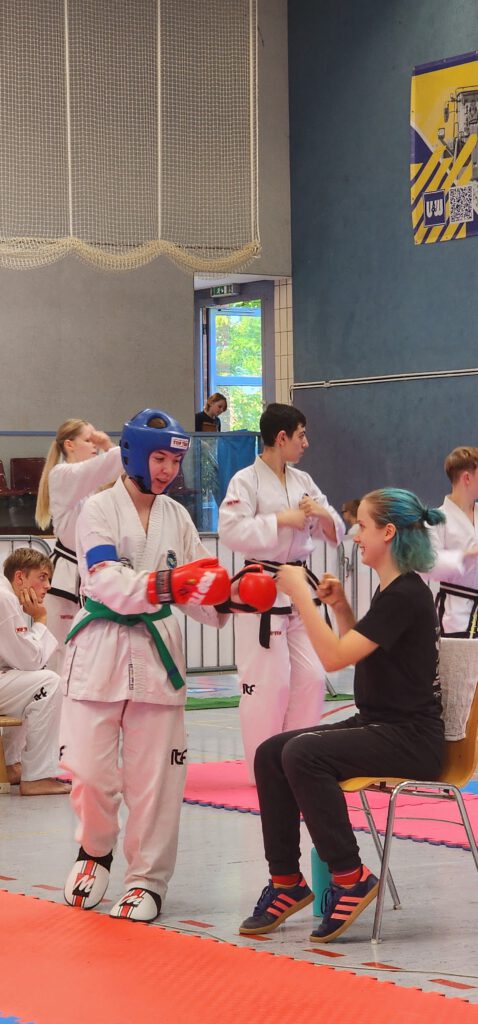 Teilnehmer vor dem Kampf