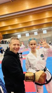 Svea und Trainer Frank